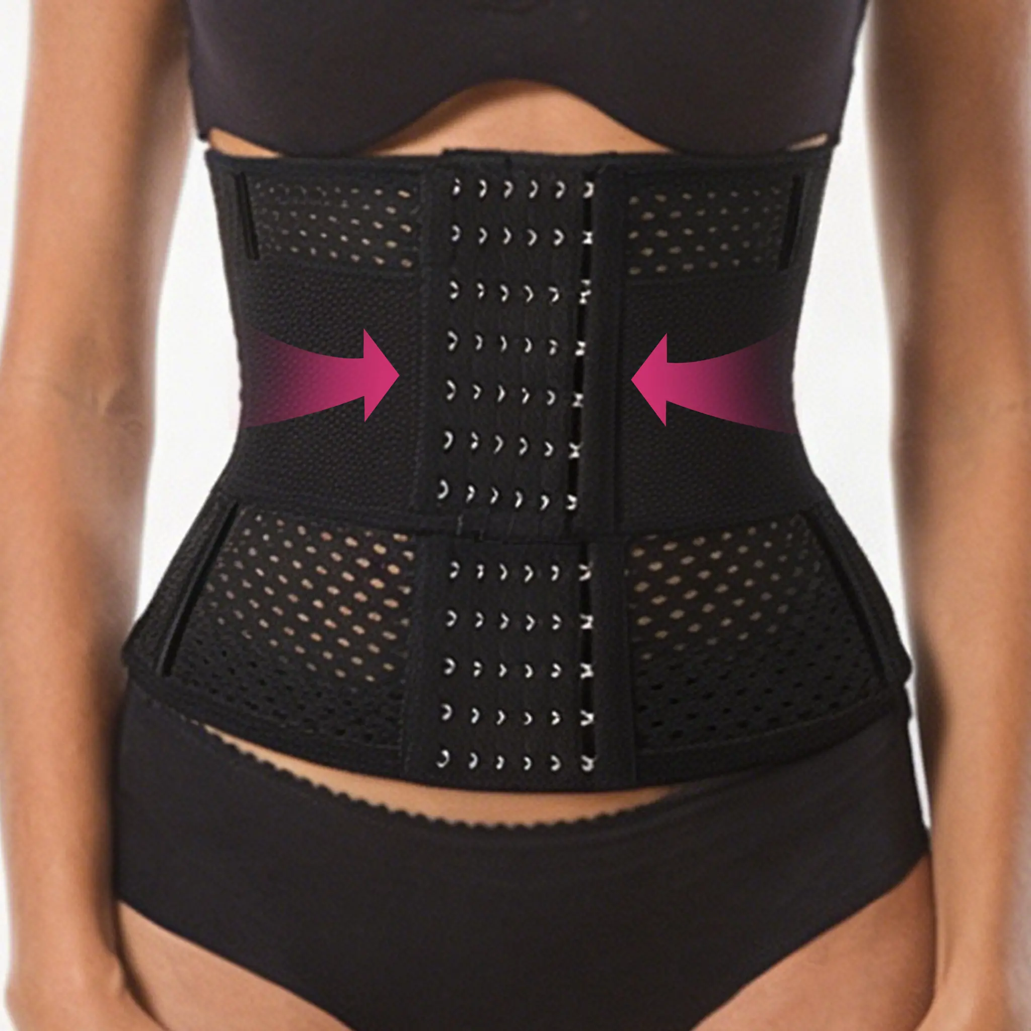 Women's Adjustable Underbust Waist Cincher Tummy Control Shaperwear Compression Waist Trainer Women Double Belt Wrap Corset Trainer Shaper Girdle Wrap Belly Band