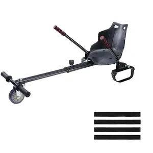 VEVOR Hoverboard Seat Attachment(Not included hoverboards), Compatible with All 6.5 8 8.5 10 Hoverboards, Grips Control, Adjustable Frame Length and 220 LBS Load Capacity, Hover Board Go Karts Accessory, for Kids Adults.
