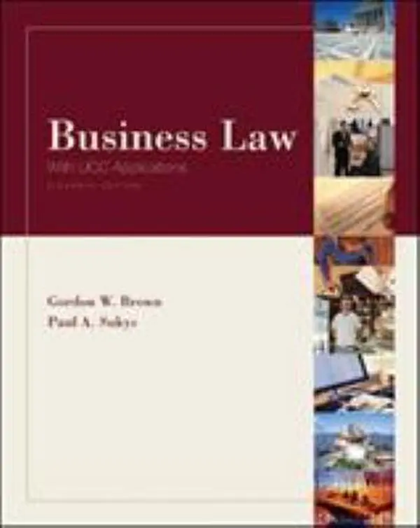 USED Book - Business Law with UCC Applications (Eleventh Edition) by Gordon Brown (Hardcover) - english