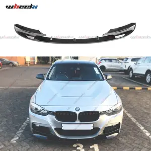 2012-2018 BMW F30 3 Series M Sport Version - Carbon Fiber Front Bumper Lip Spoiler