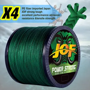 Jof New Fishing Line 4 Braided Lines X4 Pe Material 300m Saltwater Freshwater Fishing Equipment Dacron Fiber Dura
