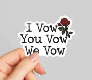 I Vow.You Vow.We Vow.Sticker, Kindle Stickers, Waterproof Sticker, Book Club Vinyl Sticker, Booktok, Ryat, The Ritual Dark Romance Book