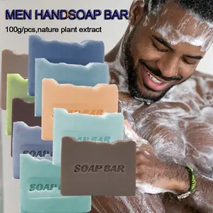 100g Men's Cologne Cedar Scented Handmade Soap, Gentle Moisturizing Cleanser, Multi-Use for Face, Bath, Shave, Plant Essential Oil Soap