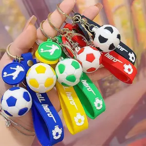 Creative Football Keychain, Realistic Mini Soccer Pendant, Memorial Hanging Ornament, Activity Gift, Small Bag Charm, Keychain Wristlet Strap, Unique Design, Keychain For Bags