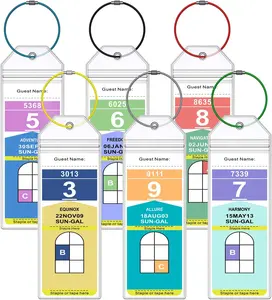 PVC Cruise Luggage Tag Holder, 6-Pack Clear Tags for Royal Caribbean & Celebrity Ships, 2025-2026 Cruise Travel Essentials