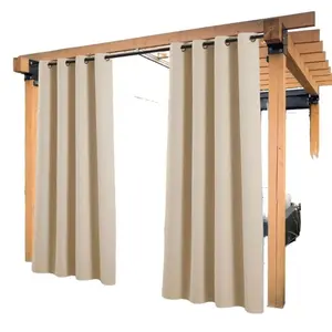 Waterproof Blackout Curtain, Outdoor Patio Curtain, Garden Balcony Curtain, Home Decor for Garden, Balcony & Pavilion