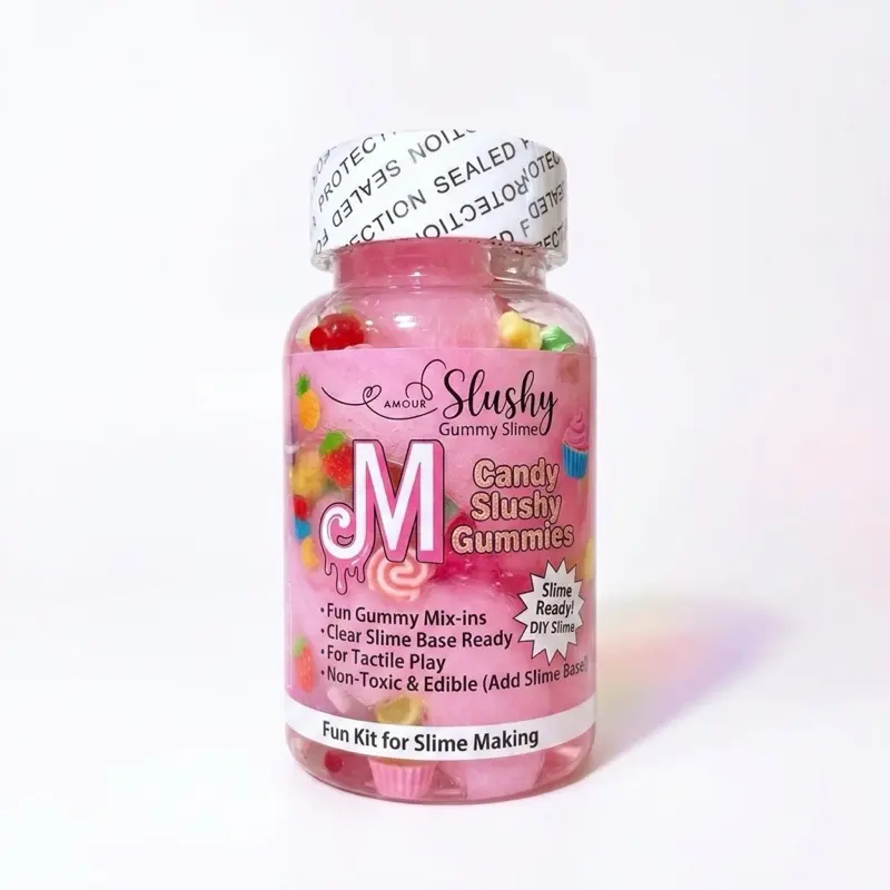 Amour Slushy Candy Slushy Gummies - Fun Gummy Mix-ins for Tactile Play - Non-Toxic & Edible - Fun Kit for Slime Making
