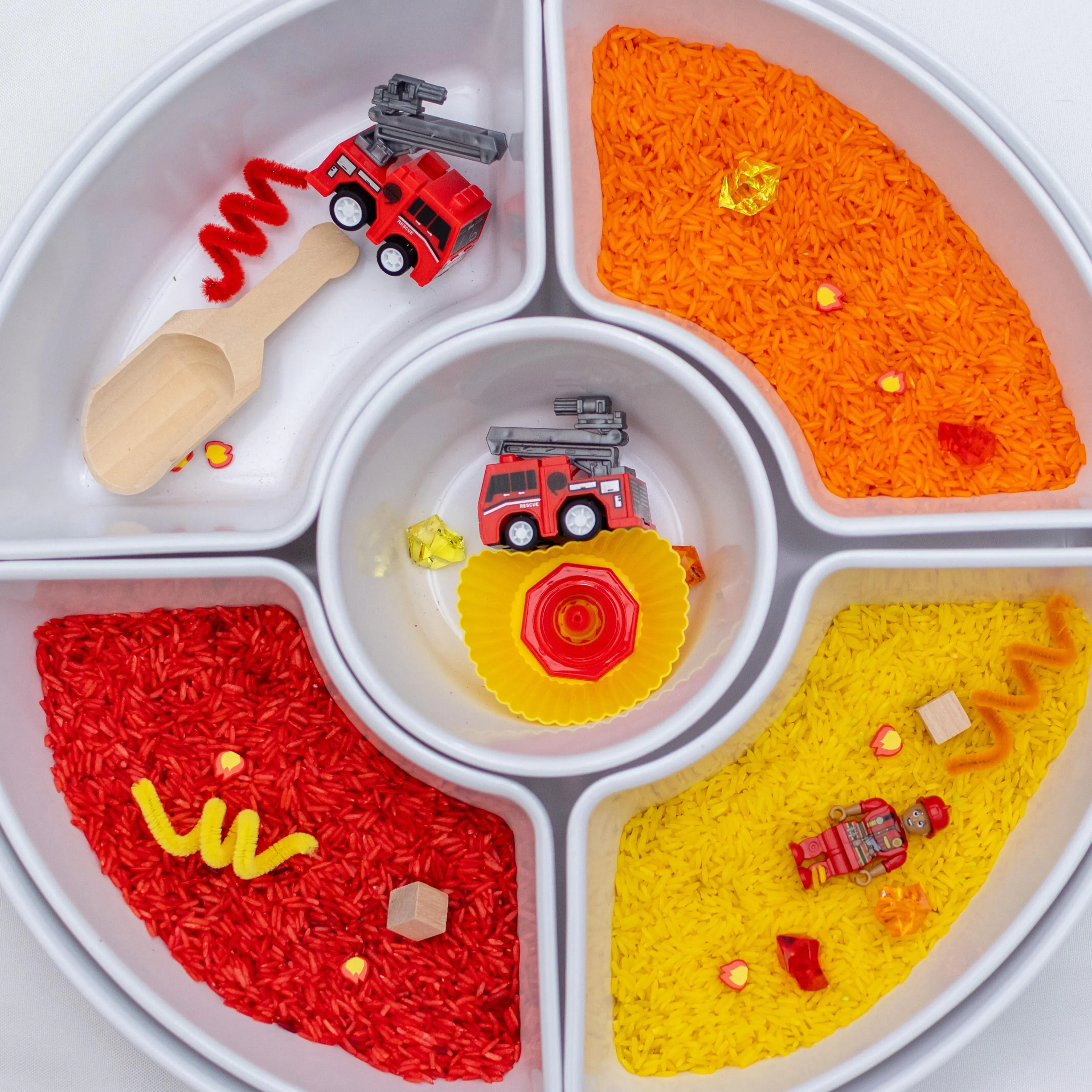 Fire Pour and Explore Sensory Bags
