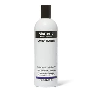 Generic Value Products Purple Conditioner, Tones Down Brassiness, Adds Shine to Hair, ColorSafe Gentle Cleansing, 16 Oz