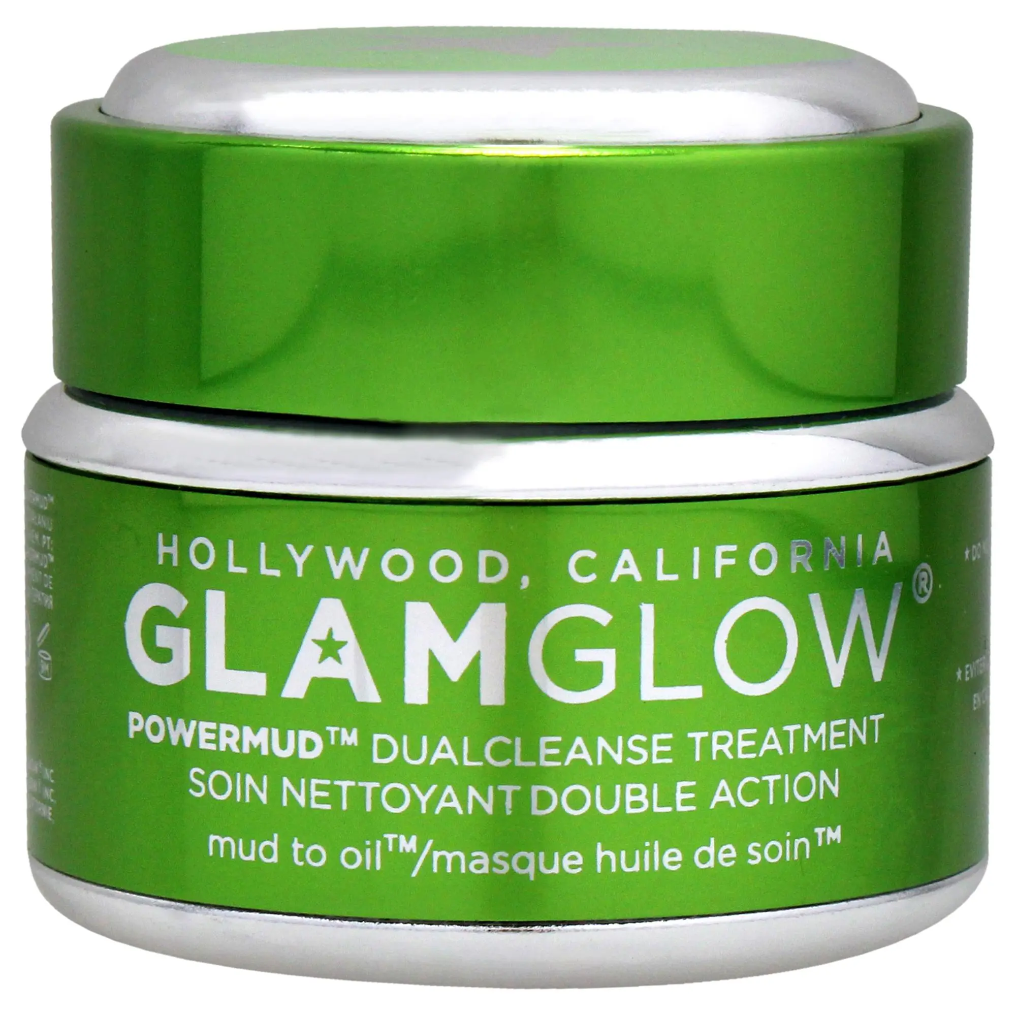 Glamglow Powermud Dualcleanse Facial Cleanser - Mud-to-Oil Treatment for All Genders, 1.7 oz (Tester)