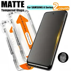 KAYKWONG'S 2 Counts Matte Tempered Glass Phone Screen Protector with Installation Tool,  Phone Accessories for Samsung Galaxy A06/A13/A14/A15/A16/A51/A54/A55/A35/A71/A36/A56/A26/A36 Series, HD Phone Screen Protective Film