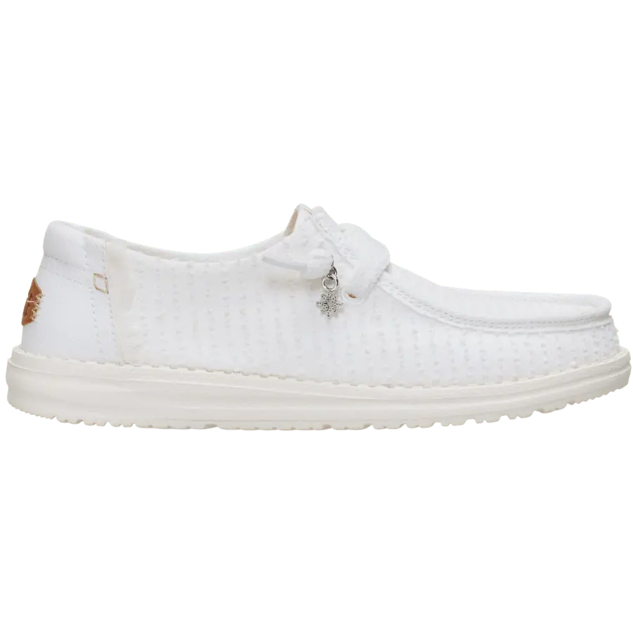 HEYDUDE Wendy Frayed Canvas - Comfortable Slip on Shoes