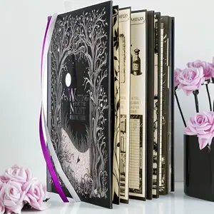 Gothic Style Wait Till Night Diary Notebook, Notebook Journal, Magic Forest Cover, Art Pattern, Hardback, Night Reading & Creative Writing, Hardcover Notebooks