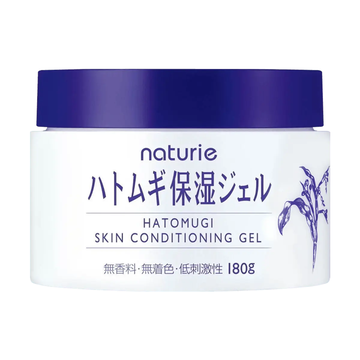 Naturie Japanese Coix Seed Gel Moisturizer - Hydrating & Soothing Face Cream with 180g of Hatomugi Essence, @COSME Award Winner for Pore Refining & Sun Repair
