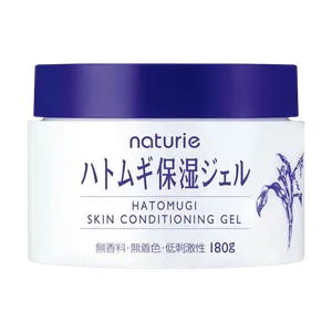 Naturie Japanese Coix Seed Gel Moisturizer - Hydrating & Soothing Face Cream with 180g of Hatomugi Essence, @COSME Award Winner for Pore Refining & Sun Repair