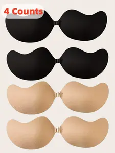 1/2 Pairs, Medium Women's Enhancement Silicone Sleeves, Invisible Self Adhesive Push Up Pasties, Women's Lingerie And Undergarment Accessories, Clear Edge Design & Smooth Surface Lift for Bra Free Confidence, Suitable For Parties And Leisure Fashion Wear