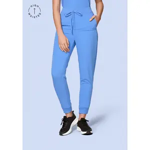 High Waisted Joggers Ceil Blue