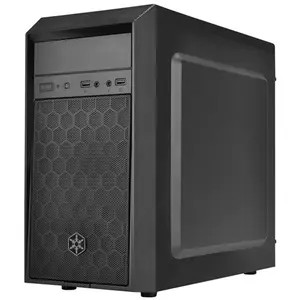 212 MAIN Computer Case - Micro-ATX & Mini-ITX Compatible, Steel Frame, Modern Design, Cooling Slots, Mesh Panels, Dual Fans, GPU Support, Storage Bay for Home Storage & Organization