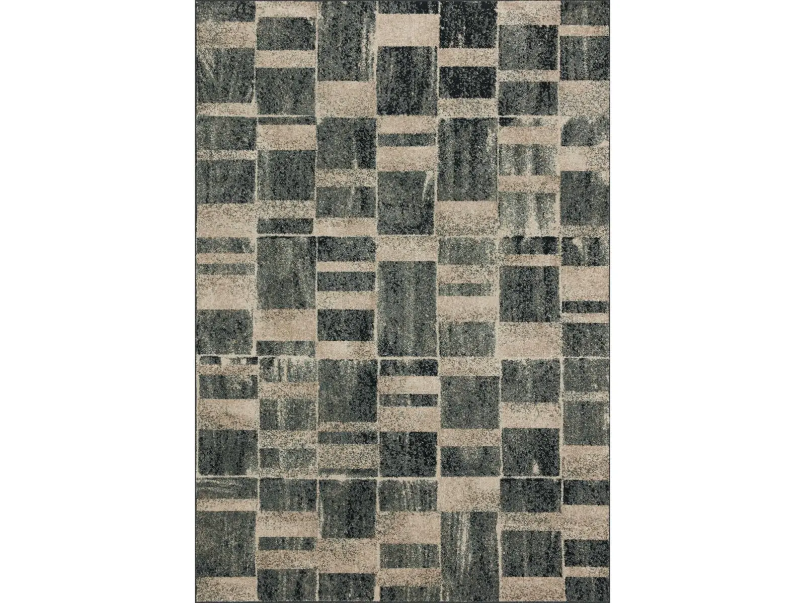 Loloi Rugs Bowery Area Rug Sample, BOWEBOW-03SXSA160S, 18x18 in, Storm & Sand Color