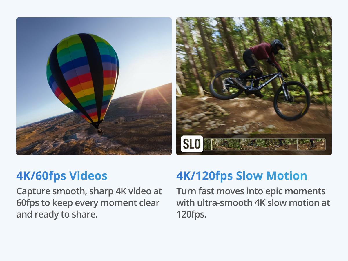 DJI Osmo Nano Standard Combo (64GB) - Small 4K/60fps Vlogging Camera with a 1/1.3″ Sensor, 143° Wide FOV Video, 200-Min Recording, Swift Content Transfer, Magnetic POV Cam 4K for Sports, Vlog