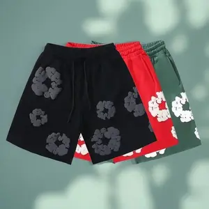 Fashion Luxury Brand Pants Men Women Clothes America Kapok Floral Pants Breathable Quick-Drying Trendy Daily Casual Shorts Tropical Stylish Menswear Trouser Fabric