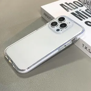 Phone case for iphone 17 16 15 14 13 12 11 Anti-Scratch/Fingerprint/Yellowing Phone Cases, cute phone cases,High Transparency Acrylic Back, Colorful Inner Edge & TPU Soft Edge, Shockproof Drop Protection