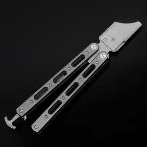 TGZUO Knife Titanium Utility Knife, Paper cutter, razor Portable Edc Tool with Bottle Opener & Pry Bar, Free Gift of 10 Blades Included, Edc Multi Tools