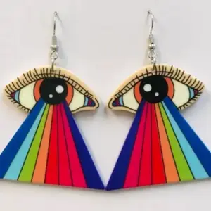 UFO take me away earrings   Acrylic earrings