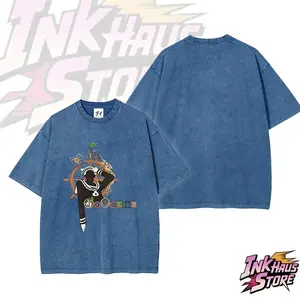 Josuke Higashikata  Jojolion JoJo's Bizarre Adventure Part 8: The Gospel of JoJo Short Sleeve Cotton Unisex Retro Wash Tee 6UH
