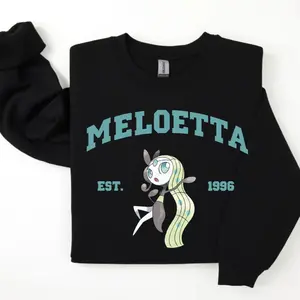 Meloetta Sweatshirt, Pkm Characters Sweatshirt, Anime Shirt