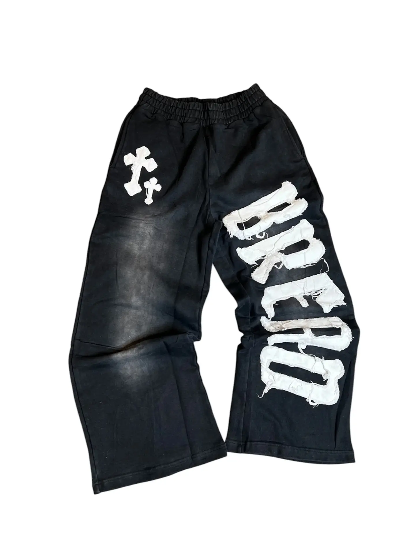 Y2K High-Street Loose-Fit Casual Sweatpants with Hip-Hop Letter Embroidery and Graphic Print