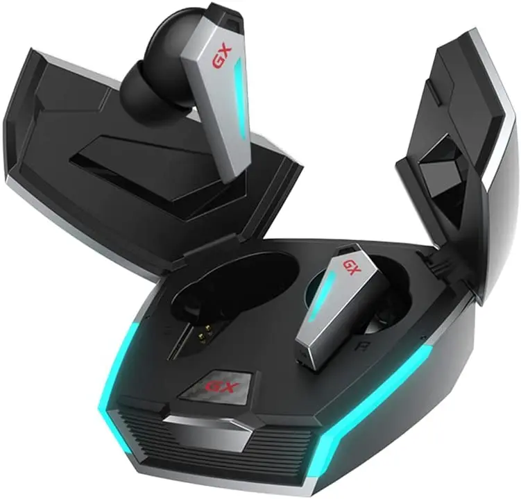 HECATE by Edifier GX07 Wireless Gaming Earbuds, Active Noise Cancelling Bluetooth Earbuds with 6 Microphones, LHDC/AAC, Ultra Low Latency, Dual Modes, App Control, RGB Light, 32.5h Playtime - Grey