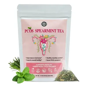Aromlife Natrual PCOS Spearmint Tea for Women Hormone Balance & Menstrual Cycle, PCOS Tea Helps to Get Pregnant Fast, 10 Teabags Organic Spearmint PCOS Hormonal Tea PCOS Support Tea for Overall Fertility Caffeine-free