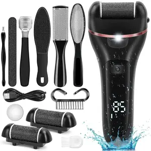 Electric Foot File, 1 Set Professional Foot Care Tool, Foot Dead Skin Remover, Exfoliating Callus Remover, Rechargeable Pedicure Tools for Home & Salon Use