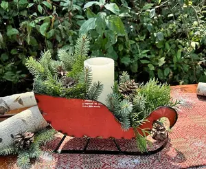 Primitive Red Sleigh