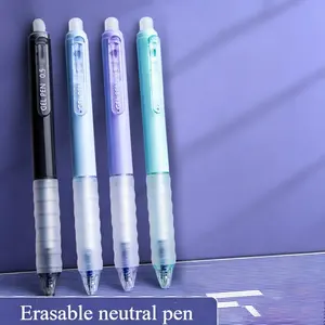 4/8pcs, retractable eraser pens, 0.5mm black/blue erasable gel pens, Gel Pens Set, quick-drying erasable pens and erasers, back to school season, school supplies, cute stationery, school colors, stationery, writing pens, Disappearing Ink Pens
