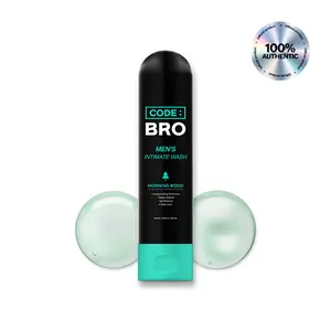 Code Bro Men's Intimate Wash - Official Product Deep Cleanse for Private Parts Combats Odor Sweat & Itching 250ml Body Care Daily Cleansing Bath Gel Cleanser