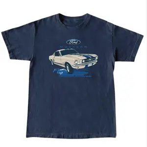 Ford Mustang Classic Car T-Shirt, Retro Muscle Car Graphic Tee, Horsepower, Unisex Automotive Apparel, Car Enthusiast Gift, Vintage Loo Graphic Tee, Shortsleeve, basic tops, Fabric Cotton, Women's Top, Menswear Top, Gifs, Streetwear