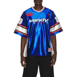 VANDYTHEPINK Cherry Football Jersey in Blue