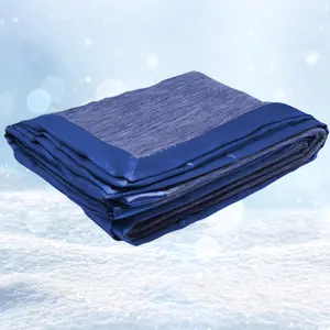 Cooling Blanket - 100% Bamboo Cotton Fibers - Reversible, Breathable, Silky Smooth Edges christmas throw