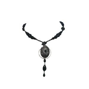 black kalypso shell necklace