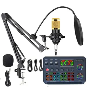 Professional Audio Mixer, Live Sound Card & Audio Interface with Mixer Effects & Voice Changer, Podcast Production Studio Equipment