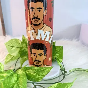 20 oz Skinny Tumbler - Features "DTMF" and "Debí Tirar Más Fotos" Design with Bold Graphics - Drinkware, Bottle