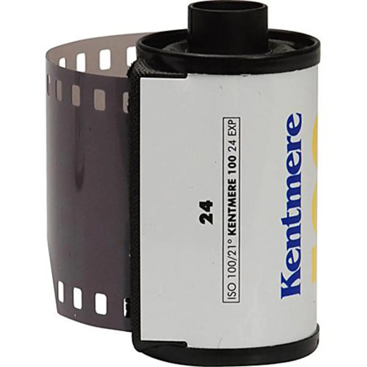 Kentmere Fine Grain Medium Speed Black & White Negative Camera Film Accessories - ISO 100, 35mm Size, 24 Exposures, Crystal