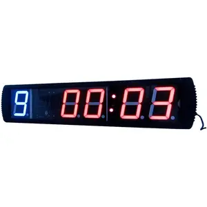 AZOOU 4" 5-Digit LED Display Interval Timer with Default Settings, Designed for Boxing Training (Sports & Outdoor Stopwatch & Timer Accessory)