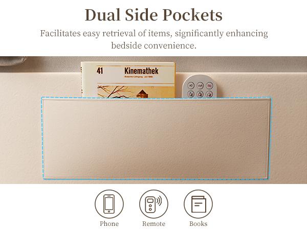 Queen Size Upholstered LED Bed Frame with Smart LED Lights,Storage Drawers &Crystal Tufted Headboard, Noise-Free, No Box Spring Needed,PU White