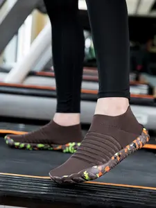 Women's Indoor Running Shoes, Non-Slip Soft Sole Yoga & Pilates Training Sneakers, Lightweight Breathable Treadmill Shoes