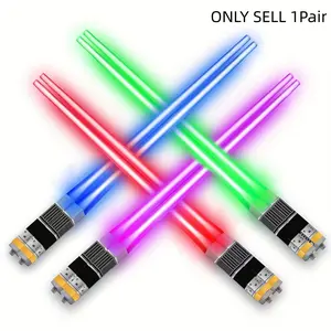 Glowing Luminous Unique Design Chopsticks Set, Tableware, Cutlery, Lightweight Night Lighting Outdoor Camping Picnic Essentials, Perfect Party Favor Travel Festival Gift Idea