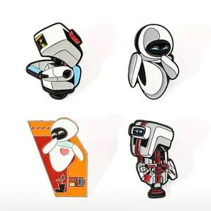 Wall-e Cute Enamel Pins - Assorted Designs Featuring Wall-E Characters in Various Styles and Colors