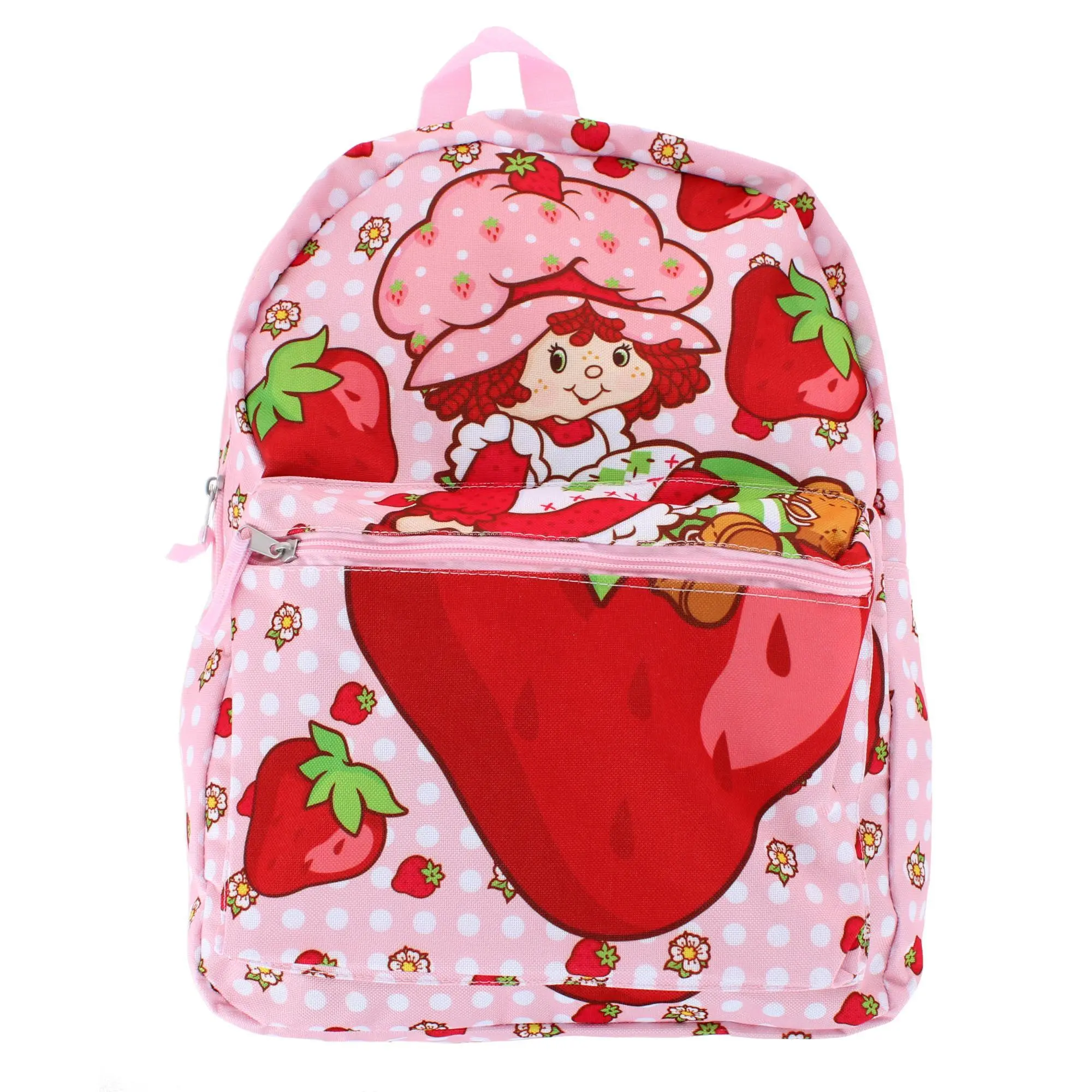 U.P.D., INC Girls Gingham Strawberry Shortcake 16 Inch Backpack, Backpacks